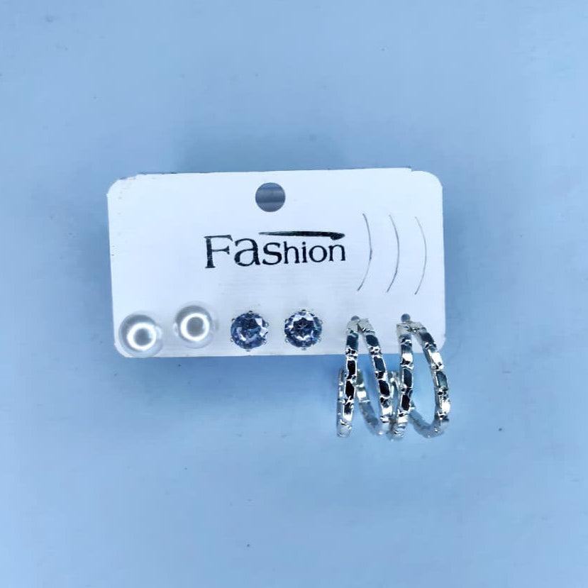 Trendy 3 pairs Combo Korean  Earrings