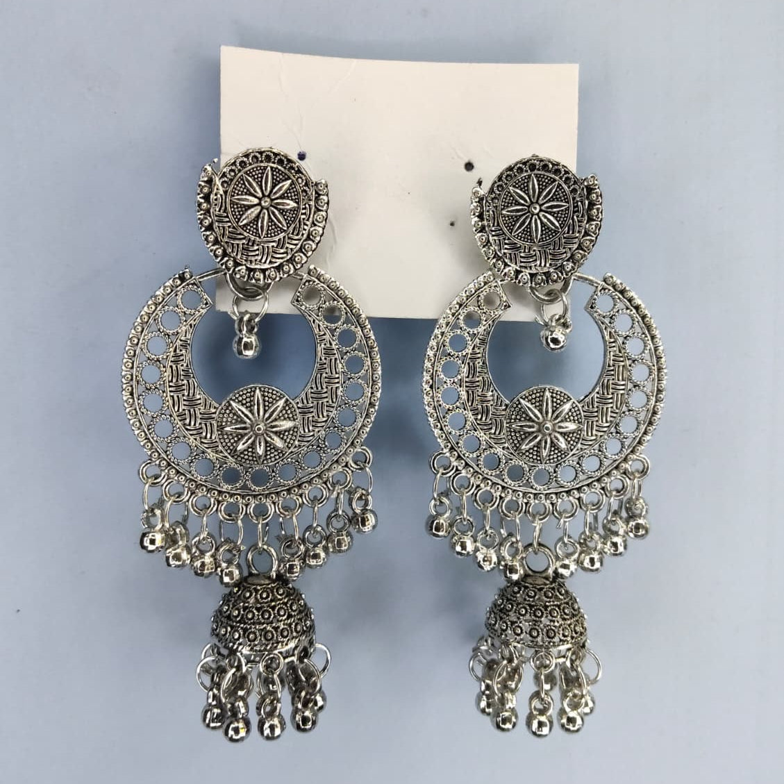 Big size Oxidised Earring